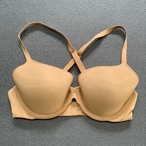 Skims Weightless Demi Bra 34C Underwire Lightweight Tan Nude